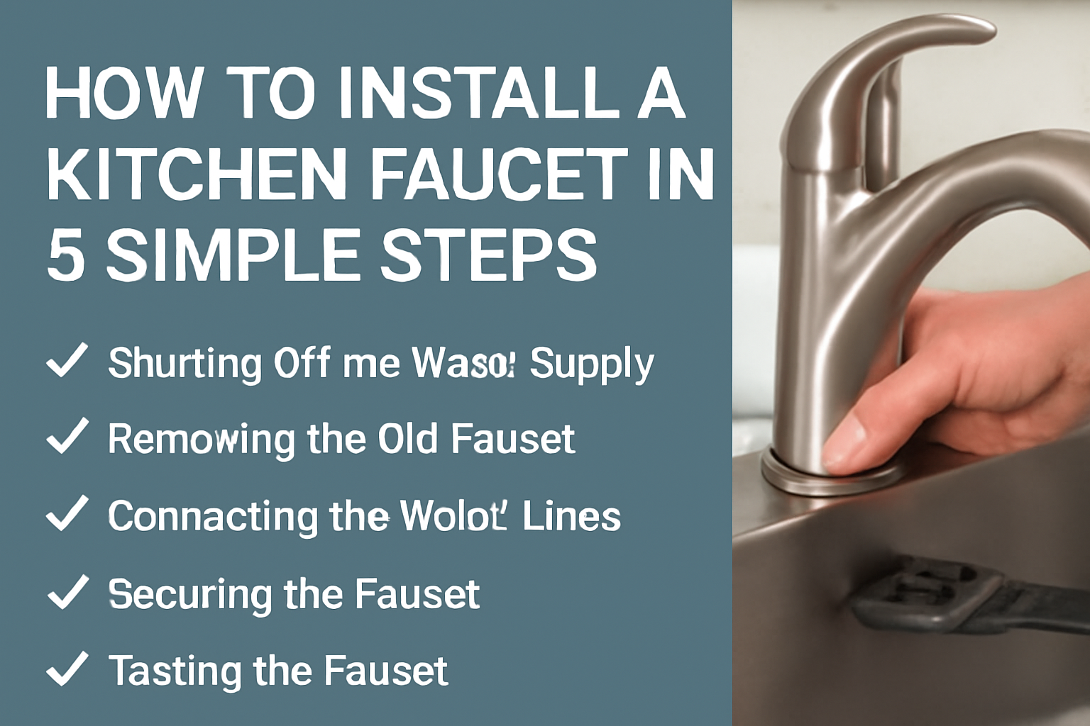 How to Install a Kitchen Faucet in 5 Simple Steps