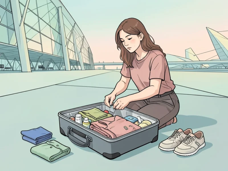 organized carry on suitcase packed for weekend travel